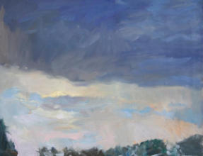 "Regenwolken", Öl auf Leinwand, 55 x 70 cm, 2009