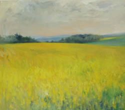"In einem gelben Feld", Öl auf Leinwand, 70 x 80 cm, 2010