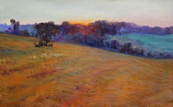 "Sonnenaufgang", Öl auf Leinwand, 50 x 80 cm, 2009