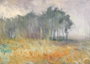 "Morgennebel", Öl auf Leinwand, 50 x 70 cm, 2010