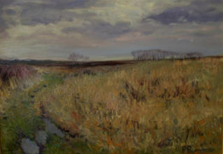 "Nach dem Regen", Öl auf Leinwand, 60 x 70 cm, 2008