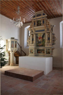 Restauration des Altar Kirche Görsdorf