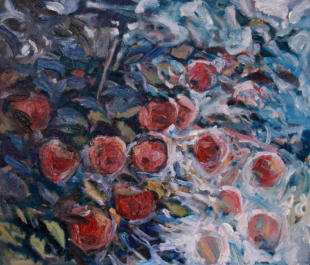 "Тихий сад ",  полотно, олія, 60 x 70 cm, 2012