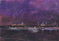 "Палац Топкапи вночі"   воскова  пастель, 20 x 30, 2008