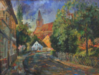 "St. Marienkirche Beeskow", Öl auf Leinwand, 60 x 80 cm, 2005
