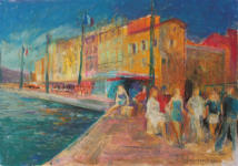 "Saint-Tropez" Ölpastell, 30 x 42 cm, 2013