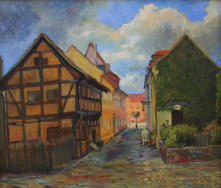 "Пейзаж з найстарішим будинком", полотно,олія, 60 x 70 см., 2003р.