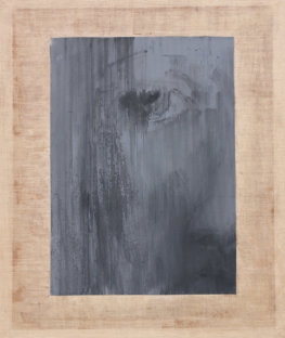 “Das Leid” Acryl/Wellpappe auf Jutegewebe,150 x 130 cm, 2015
