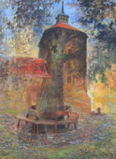 "Burg Beeskow", Öl auf Leinwand, 80 x 60 cm, 2006
