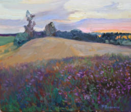"Vom Berg herab", Öl auf Leinwand, 60 x 70 cm, 2009	