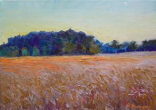 "Neumond am Abend", Öl auf Leinwand, 50 x 70 cm, 2009