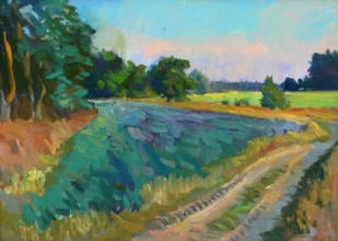 "Abendsonne", Öl auf Leinwand, 50 x 70 cm, 2006
