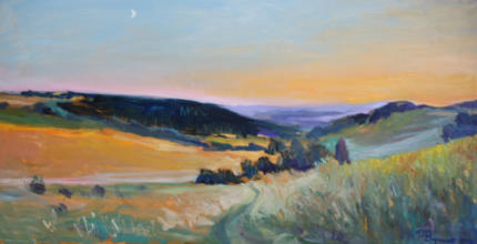 "August", Öl auf Leinwand, 60 x 120 cm, 2009	