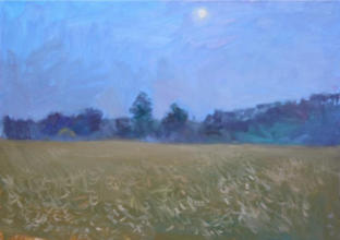 "Julinacht", Öl auf Leinwand, 50 x 70 cm, 2009