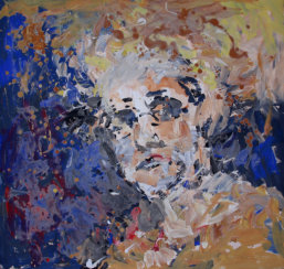 "Bedacht" Mischtechnik, 95 x 100 cm, 2012