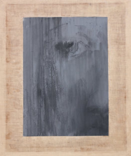 “Das Leid” Acryl/Wellpappe auf Jutegewebe,150 x 130 cm, 2015
