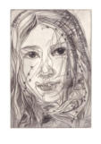 PORTRAETIERTE  Kupferstich, 30 x 20 cm, 2007