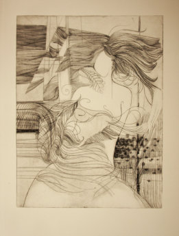 e. A  6/9 "Viola"  30x40 cm., Kupferstich