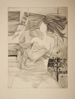 e. A 7/9 "Viola"  30x40 cm., Kupferstich