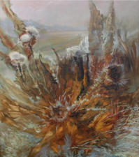 STILLE DES MORGENS Öl auf Leinwand, 90 x 110 cm, 2005