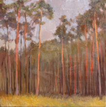 "Stiller Wald", l auf Leinwand, 40 x 40 cm, 2015