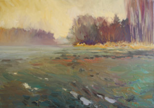  "Morgen auf der Wiese" l auf Leinwand, 50 x 70 cm, 2015